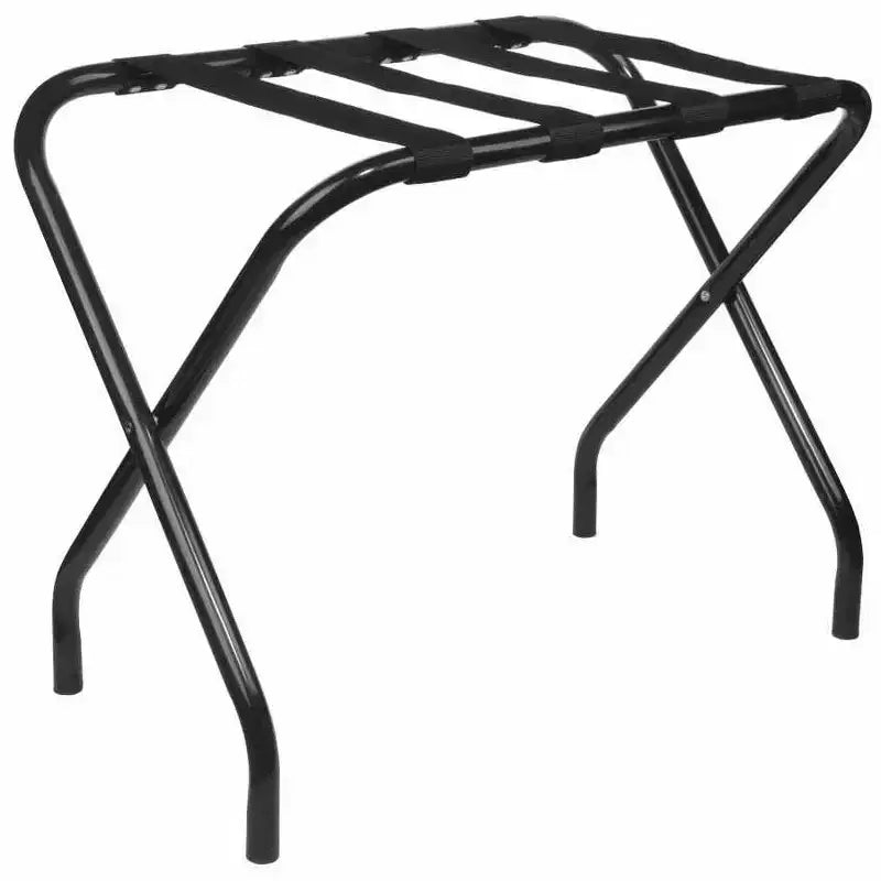 Porte-bagages pliant, support de valise élégant, noir