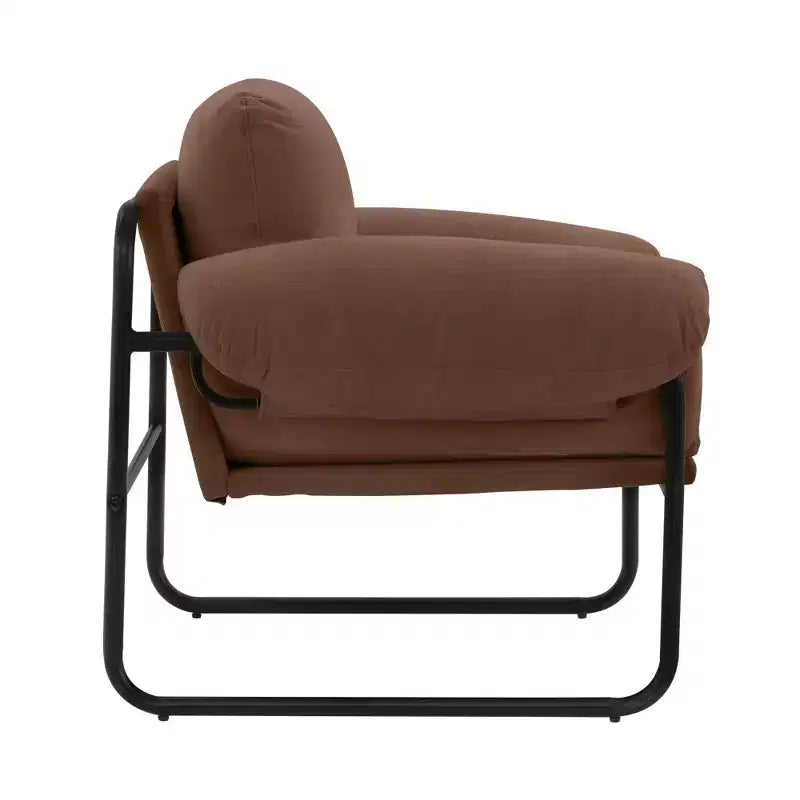 Fauteuil d'appoint en laine d'agneau Moore pour chambre à coucher, salle de réception, coin lecture, salon