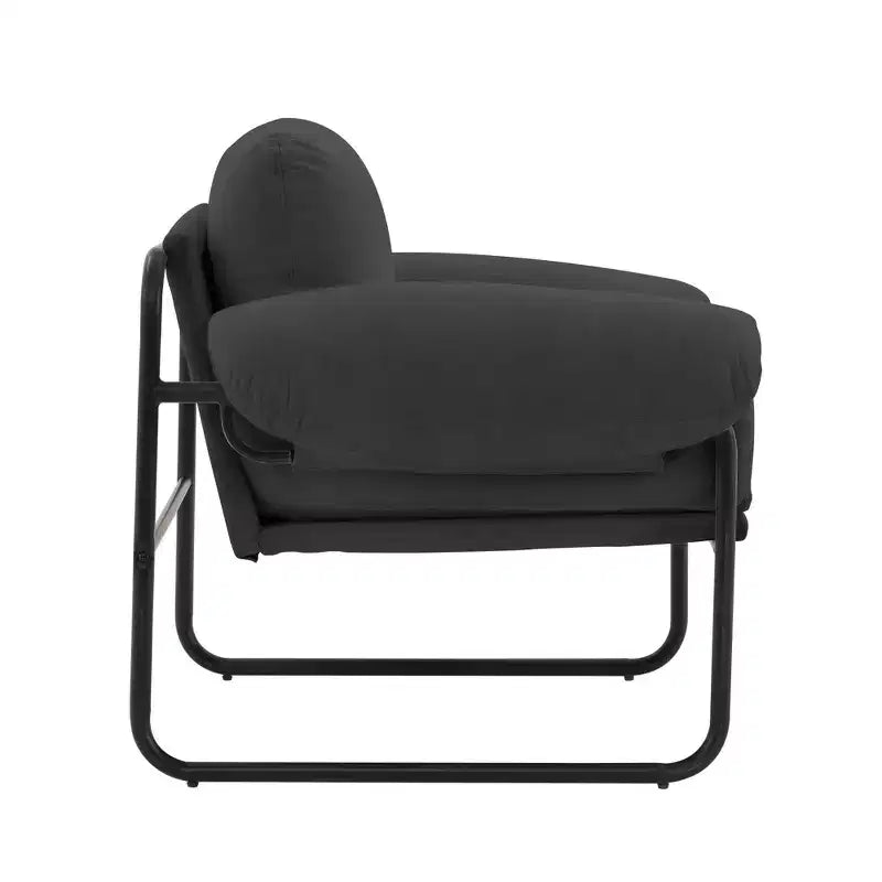 Fauteuil d'appoint en laine d'agneau Moore pour chambre à coucher, salle de réception, coin lecture, salon