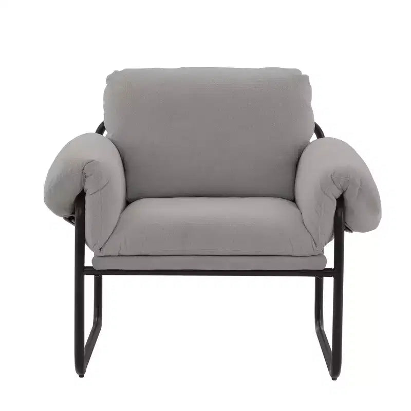 Fauteuil d'appoint en laine d'agneau Moore pour chambre à coucher, salle de réception, coin lecture, salon