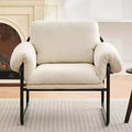Fauteuil d'appoint en laine d'agneau Moore pour chambre à coucher, salle de réception, coin lecture, salon