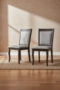Costway Wood Dining Chairs Set of 2/4 with Rubber Wood Frame Padded Seat High Backrest