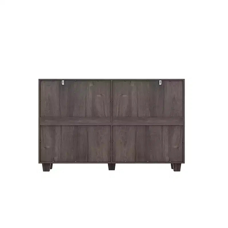 Buffet de Rangement Commode de Ferme Meuble d'Appoint avec 6 Tiroirs, Commode en Bois Blanc pour Chambre à Coucher, Salon, Couloir