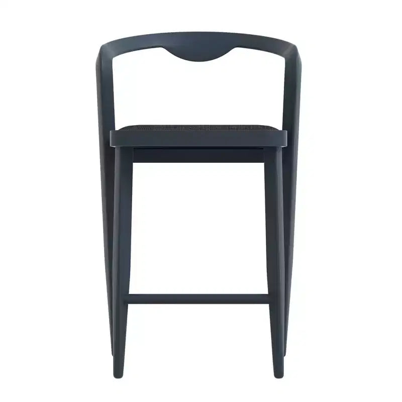 2 Aluminum Bar Stools with Backrest, Minimalist Design, Triangular Tube Frame, No Pull Rope, Modern Bar Stool, Comfortable Bar Chair, Metal Bar Stool