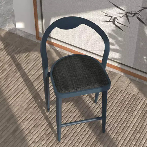 2 tabourets de bar en aluminium avec dossier, design minimaliste, structure en tube triangulaire, sans corde de traction, tabouret de bar moderne, chaise de bar confortable, tabouret de bar en métal