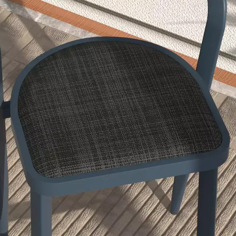 2 tabourets de bar en aluminium avec dossier, design minimaliste, structure en tube triangulaire, sans corde de traction, tabouret de bar moderne, chaise de bar confortable, tabouret de bar en métal