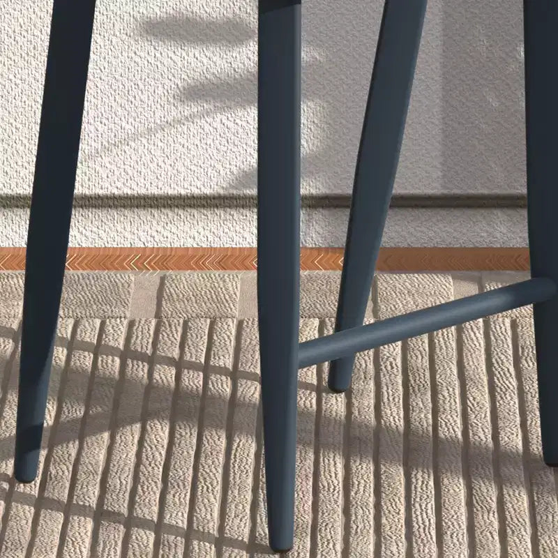 2 tabourets de bar en aluminium avec dossier, design minimaliste, structure en tube triangulaire, sans corde de traction, tabouret de bar moderne, chaise de bar confortable, tabouret de bar en métal