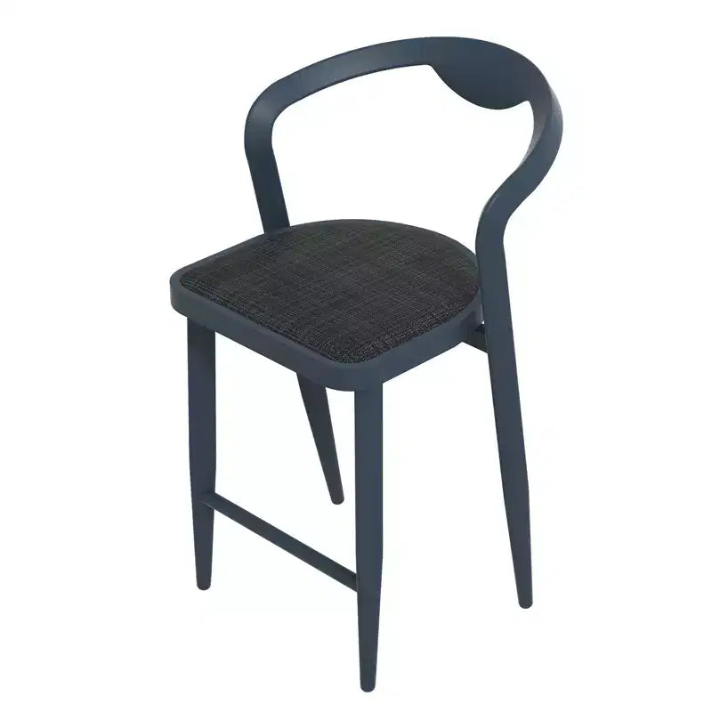 2 tabourets de bar en aluminium avec dossier, design minimaliste, structure en tube triangulaire, sans corde de traction, tabouret de bar moderne, chaise de bar confortable, tabouret de bar en métal