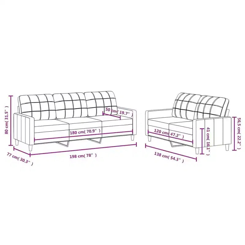 Canapé avec coussins en tissu gris foncé - Assise élégante et confortable pour les salons intérieurs ou les salles de séjour