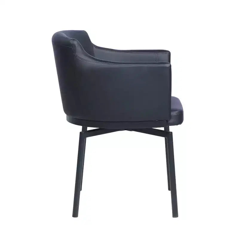 Fauteuil club moderne pivotant à mémoire de forme