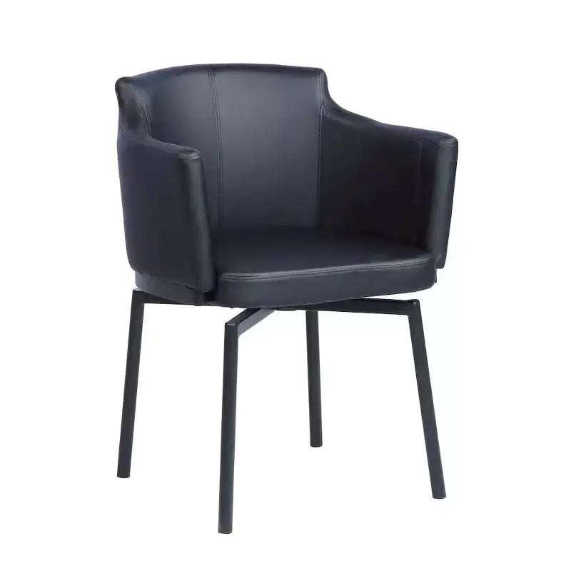 Fauteuil club moderne pivotant à mémoire de forme