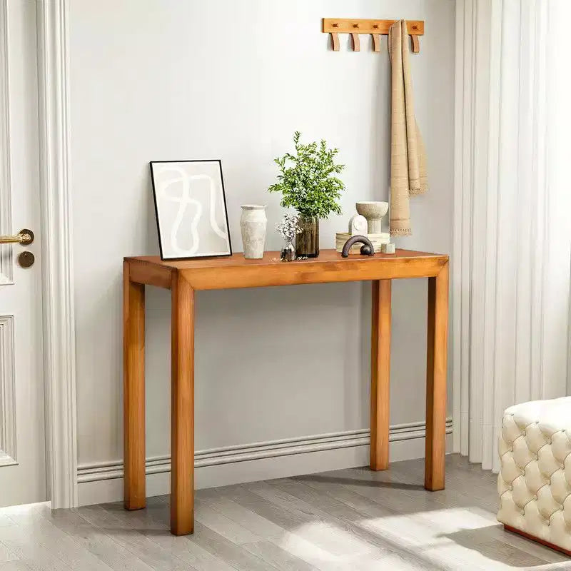 Table console rectangulaire en bois de 46 po