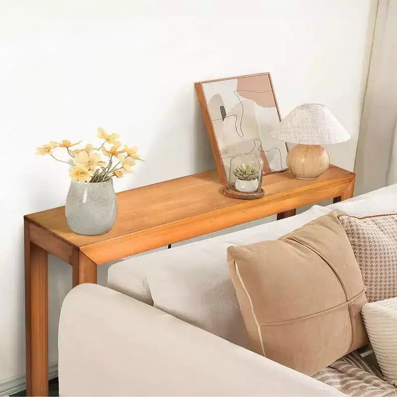 Table console rectangulaire en bois de 46 po
