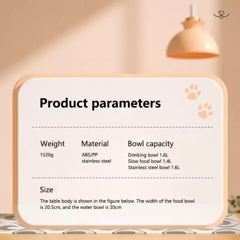 Gamelles pour chien, station d'alimentation surélevée en acier inoxydable avec gamelle anti-glouton - Gamelles surélevées à hauteur réglable pour chiens et chats, noir