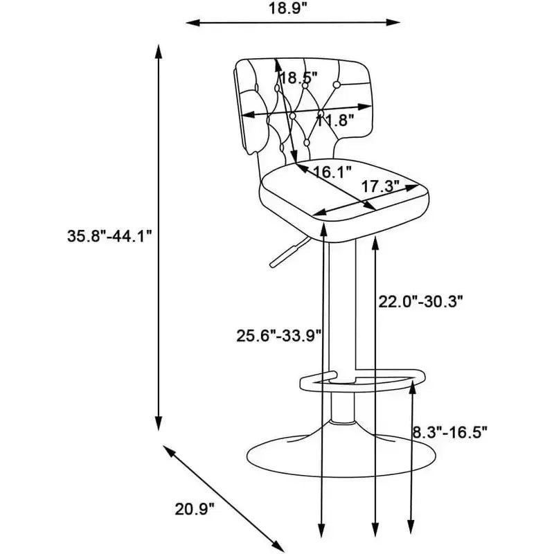 Tabourets de bar pivotants, tabourets de bar modernes hauteur comptoir avec dossier et repose-pieds doré, tabouret de comptoir pivotant réglable