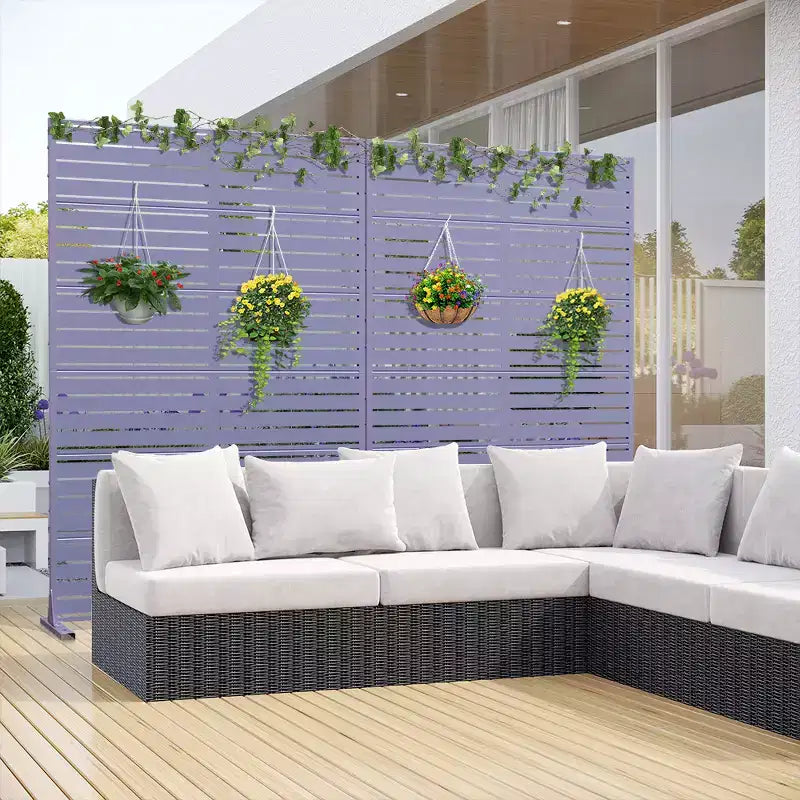 72 po. H  Brise-vue décoratif pour jardin