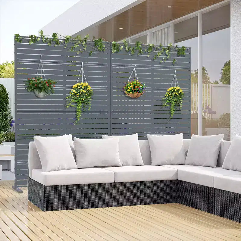 72 po. H  Brise-vue décoratif pour jardin