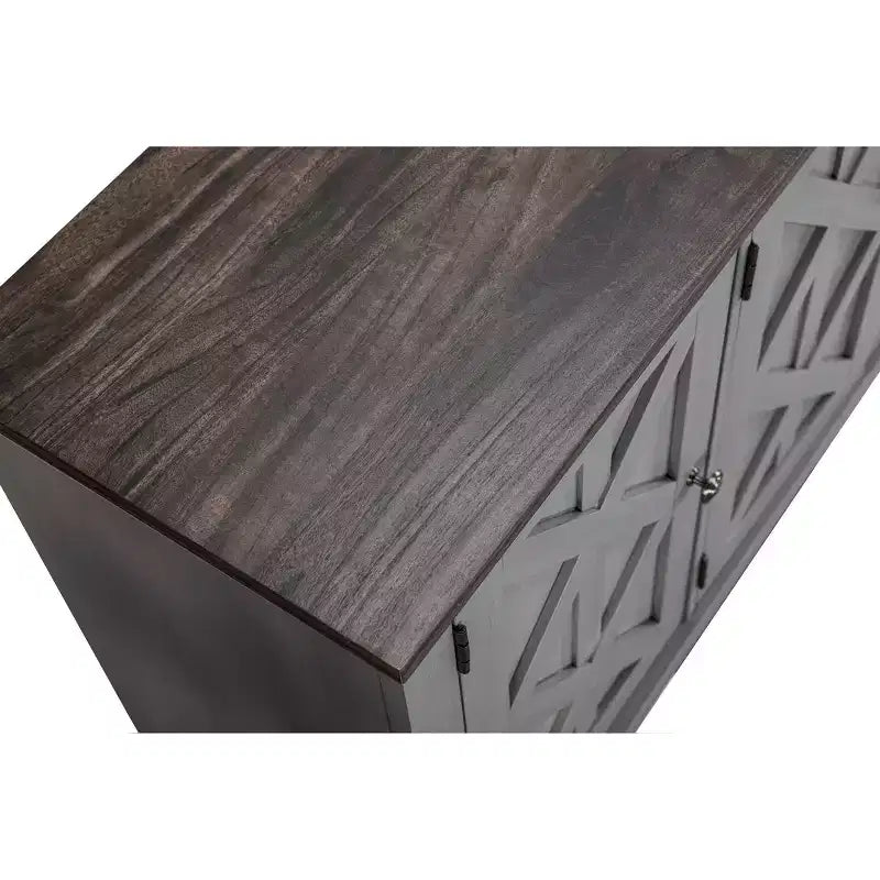 Meuble TV gris de 122 cm pour écrans jusqu'à 55 pouces