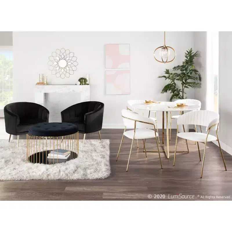 Tania Contemporary Upholstered Accent Chair - LumiSource