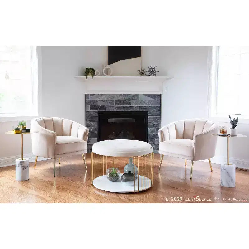 Fauteuil d'appoint contemporain rembourré