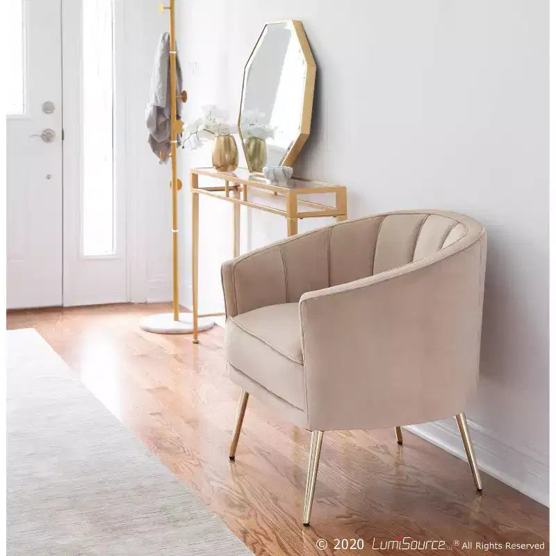 Fauteuil d'appoint contemporain rembourré