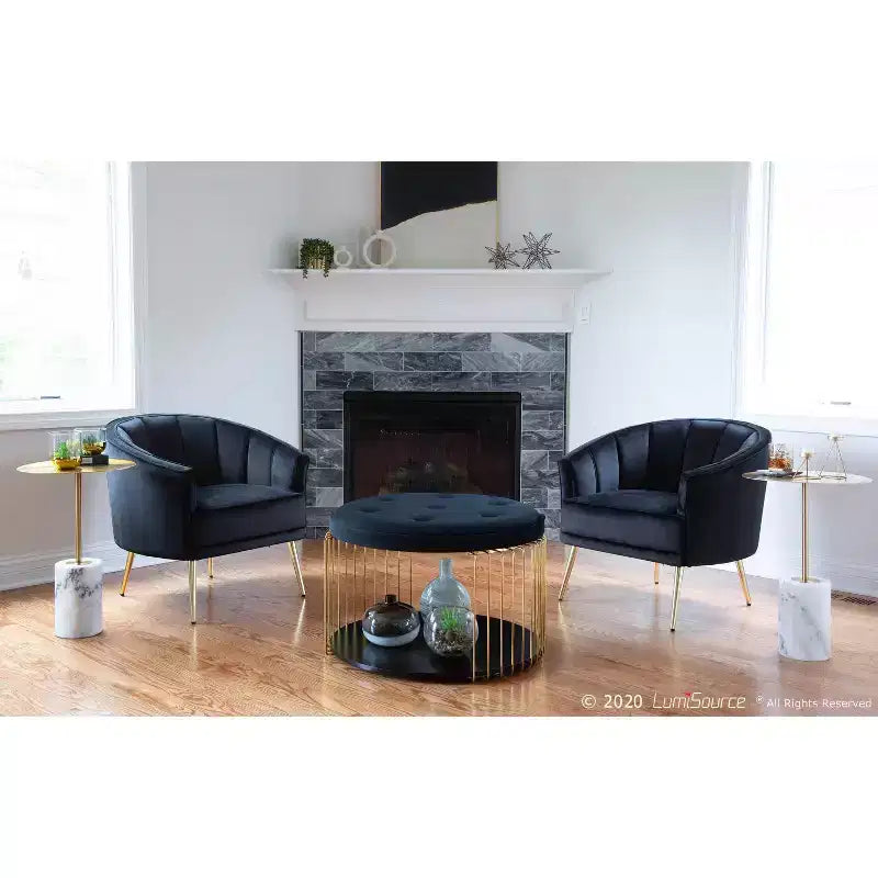 Fauteuil d'appoint contemporain rembourré