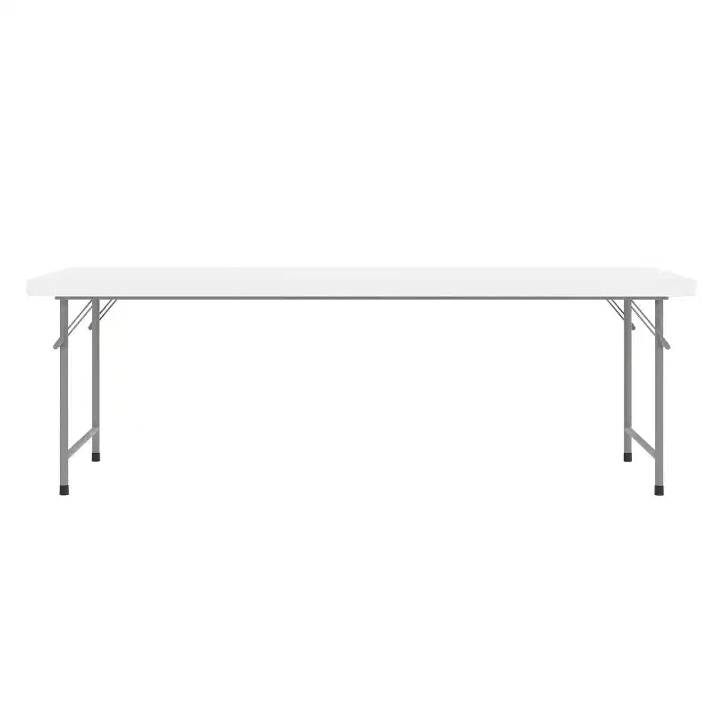 Table d'activités pliante en plastique blanc granit pour enfant de 1,50 m - Table de jeu