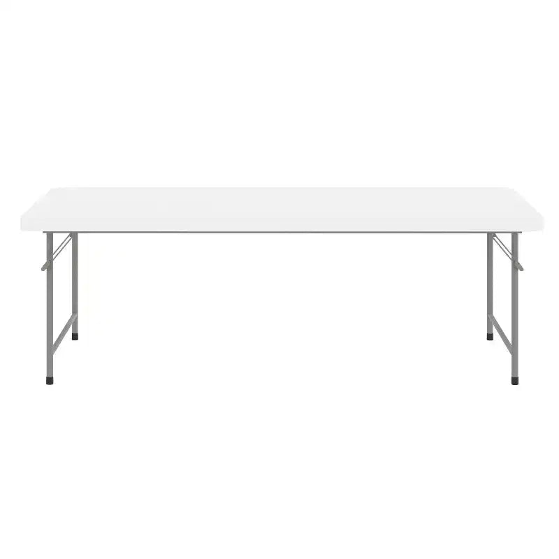 Table d'activités pliante en plastique blanc granit pour enfant de 1,50 m - Table de jeu