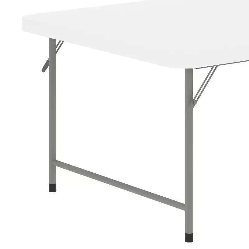 Table d'activités pliante en plastique blanc granit pour enfant de 1,50 m - Table de jeu