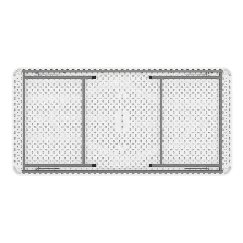 Table d'activités pliante en plastique blanc granit pour enfant de 1,50 m - Table de jeu