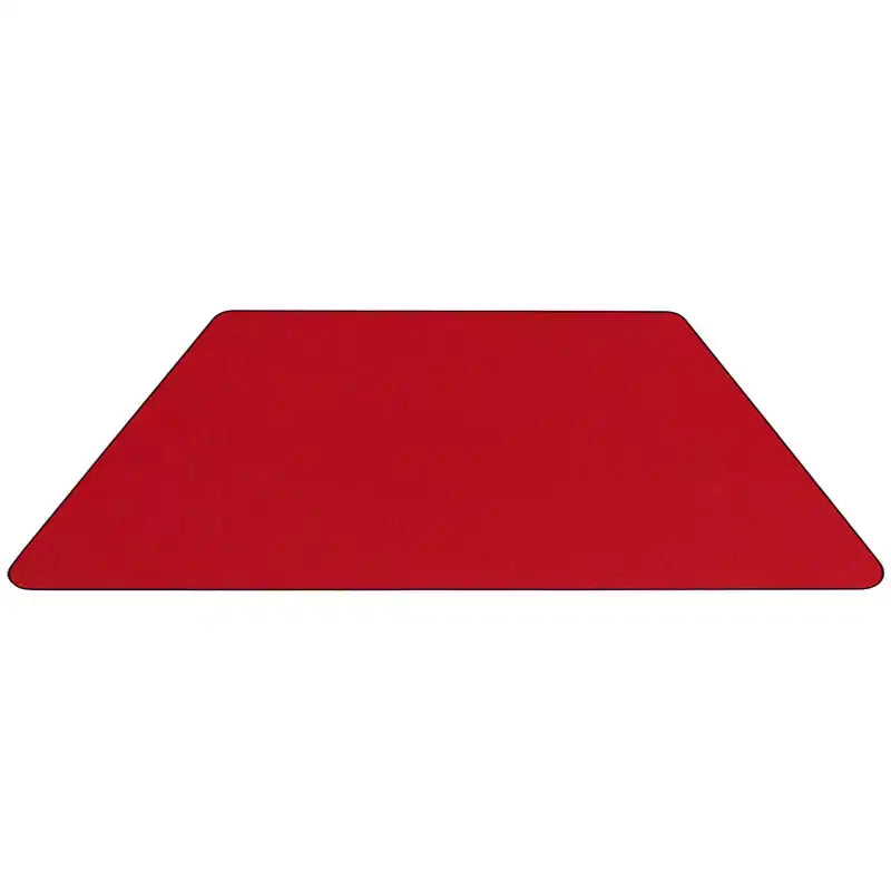Table d'activités réglable mobile 22,5x45 trapézoïdale grise en stratifié HP