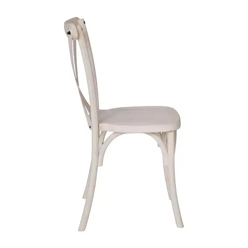 Chaise en résine à croisillons