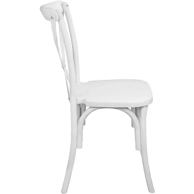 Chaise en résine à croisillons