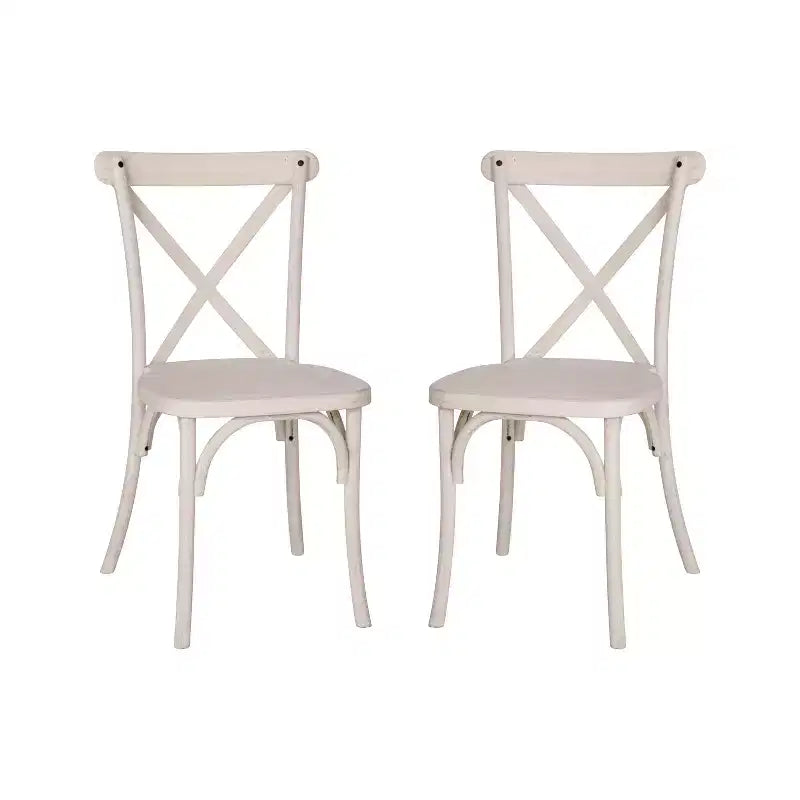 Chaise en résine à croisillons