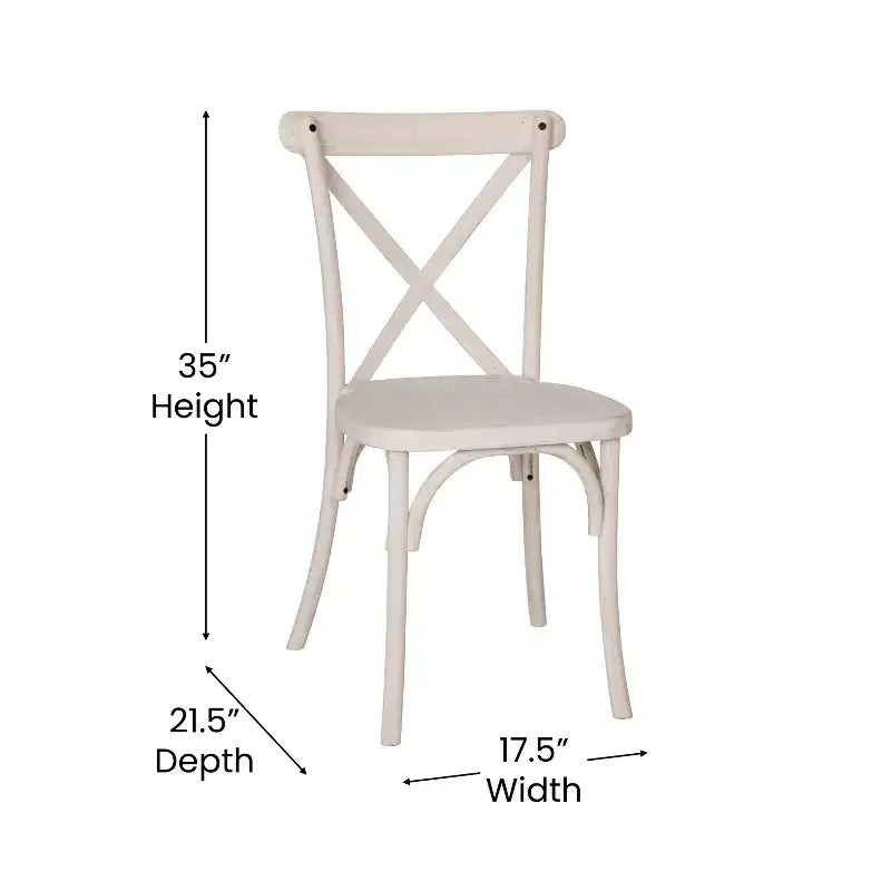 Chaise en résine à croisillons