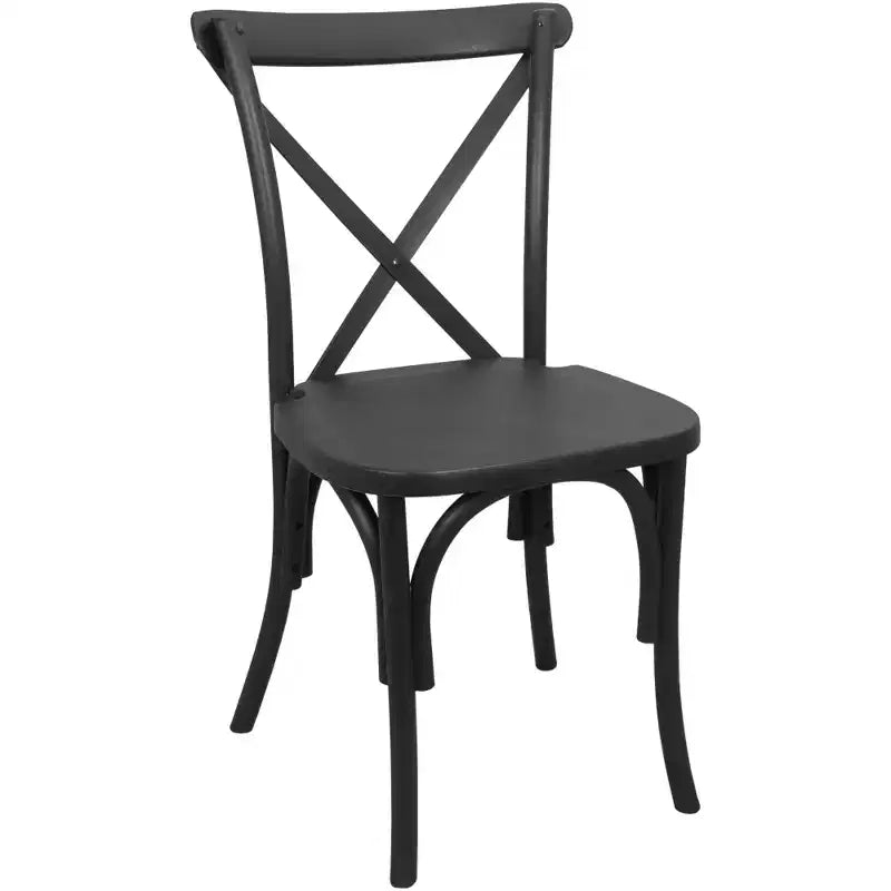 Chaise en résine à croisillons