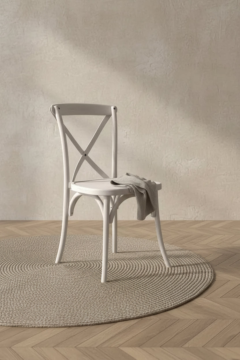 Emma and Oliver 2-pack Resin X-Back Chair