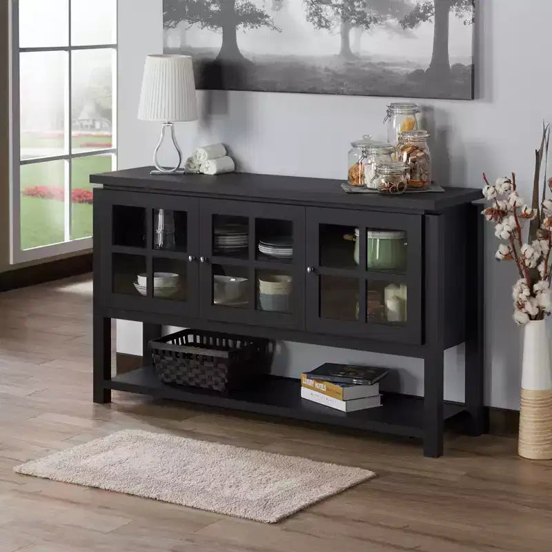 Buffet de Rangement Vitré Contemporain - HOMES: Inside + Out