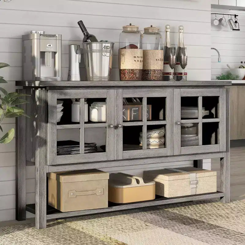 Buffet de Rangement Vitré Contemporain - HOMES: Inside + Out