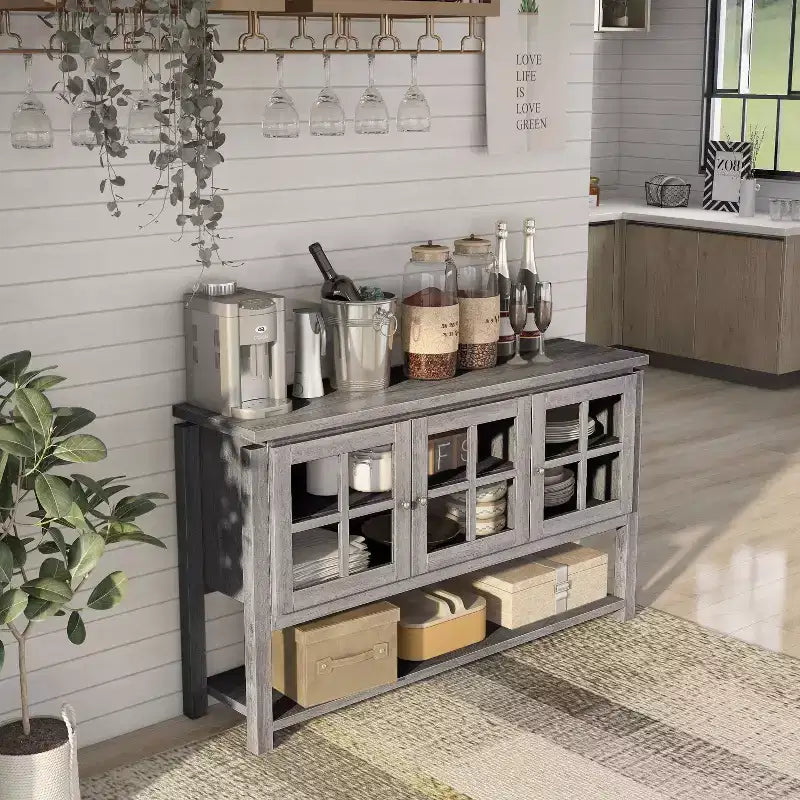 Buffet de Rangement Vitré Contemporain - HOMES: Inside + Out