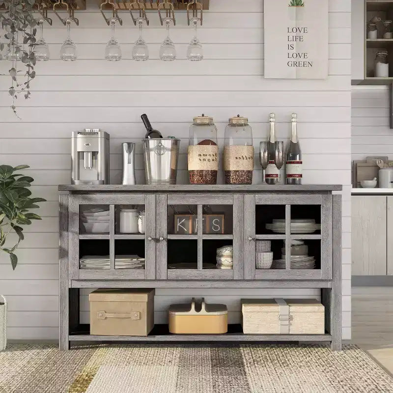 Buffet de Rangement Vitré Contemporain - HOMES: Inside + Out