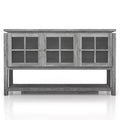 Carita Transitional Windowpane Cabinets Buffet - HOMES: Inside + Out