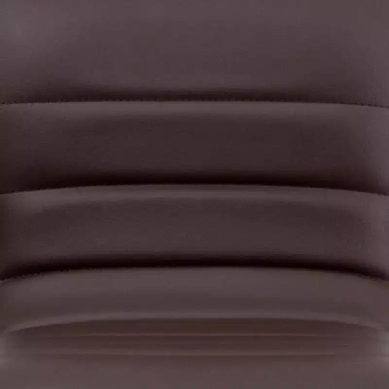 Tabouret de bar moderne en vinyle à hauteur réglable avec dossier à surpiqûres horizontales,