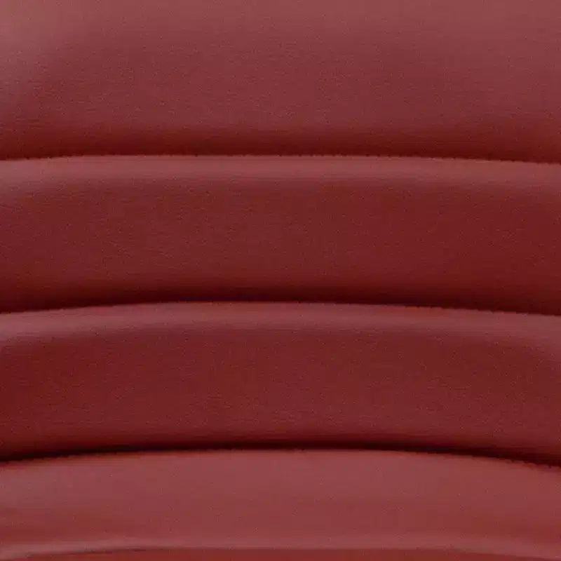 Tabouret de bar moderne en vinyle à hauteur réglable avec dossier à surpiqûres horizontales,