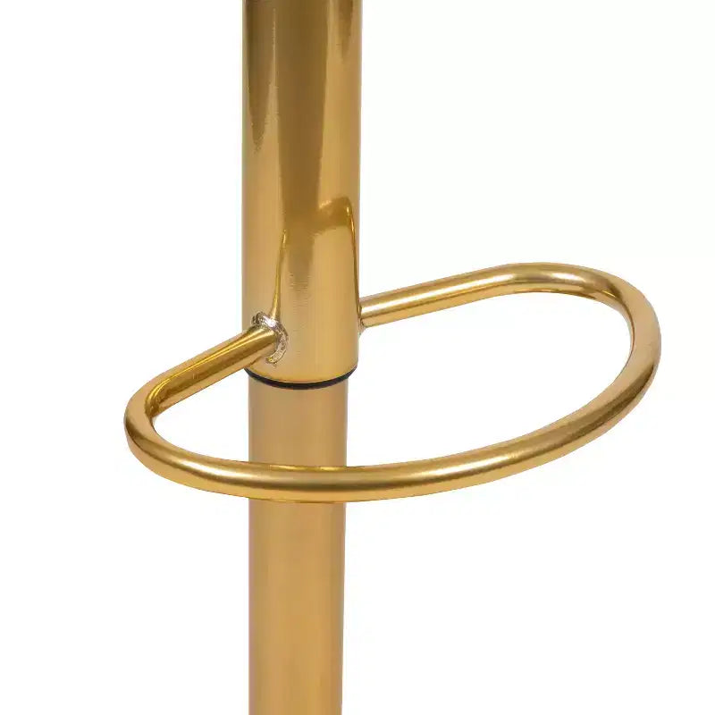 Tabouret de bar moderne en vinyle à hauteur réglable avec dossier à surpiqûres horizontales,