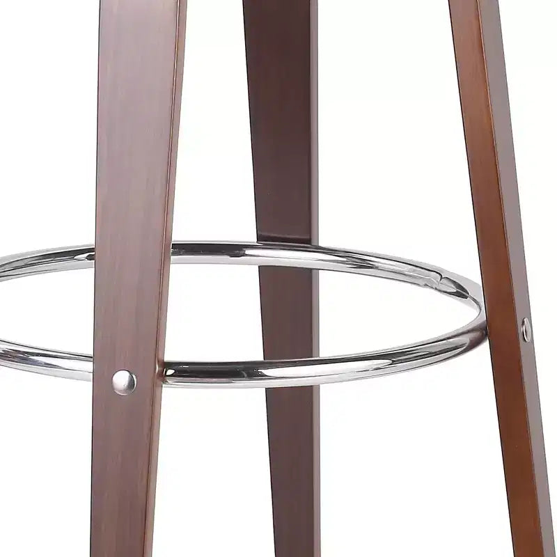 Tabouret de bar pivotant rembourré de style moderne du milieu du siècle