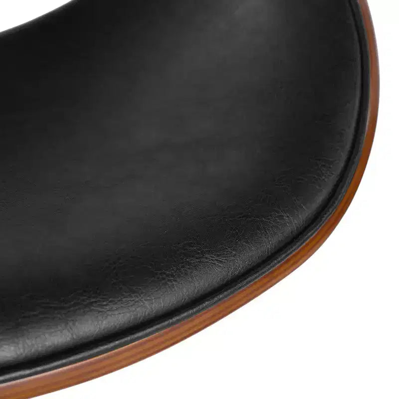 Tabouret de bar pivotant rembourré de style moderne du milieu du siècle