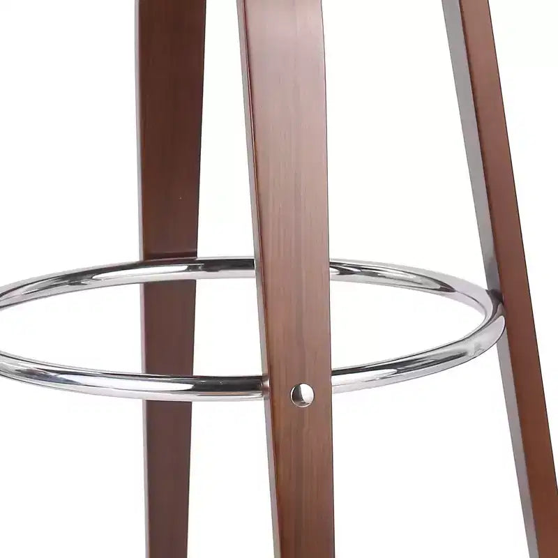 Tabouret de bar pivotant rembourré de style moderne du milieu du siècle