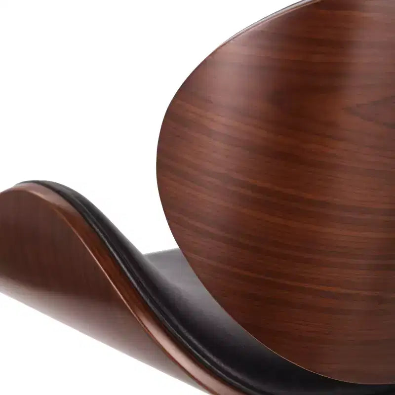 Tabouret de bar pivotant rembourré de style moderne du milieu du siècle