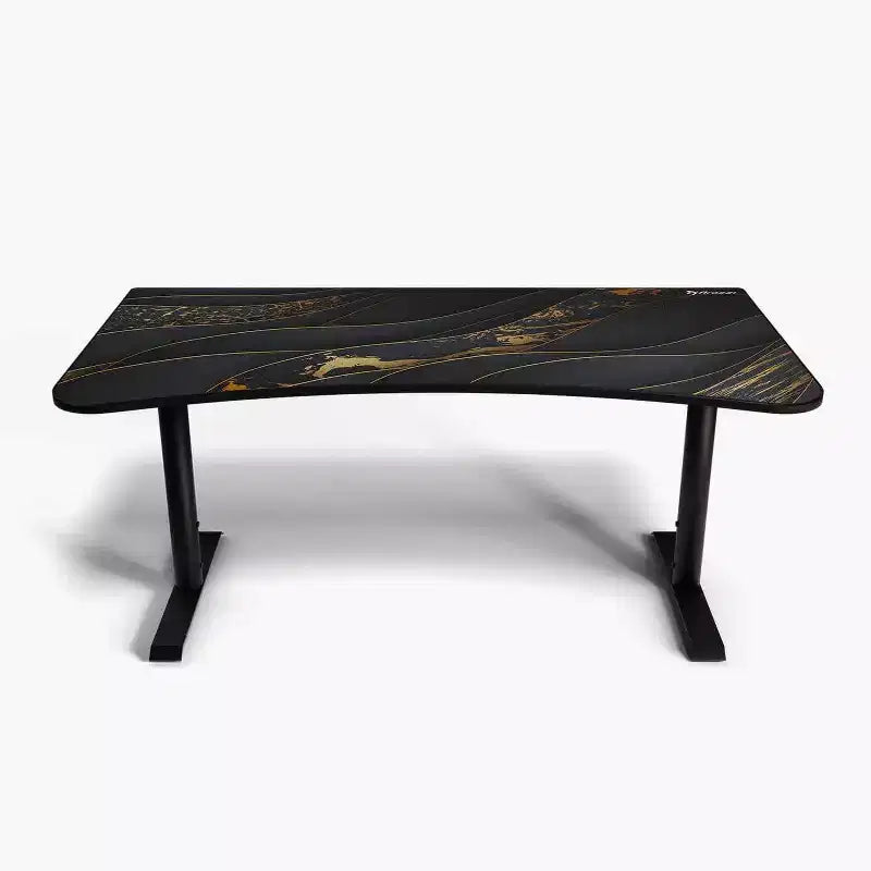 Tapis de souris lavable pour bureau de jeu incurvé ultralarge et 3 découpes personnalisées pour support d'écran avec gestion des câbles